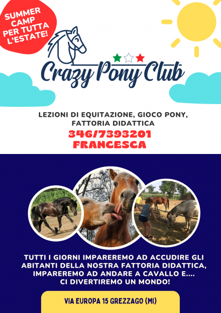 SUMMER CAMP al Crazy Jumping di Grezzago (Mi) - Scuderia Crazy Jumping